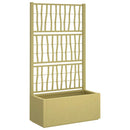 Havekrukke med trellis Grøn 80 x 36 x 140 cm PP