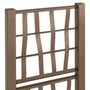 Havekrukke med trellis Brun 36 x 36 x 140 cm PP