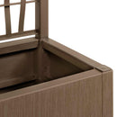 Havekrukke med trellis Brun 80 x 36 x 140 cm PP