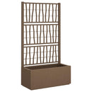 Havekrukke med trellis Brun 80 x 36 x 140 cm PP