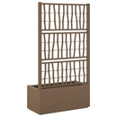 Havekrukke med trellis Brun 80 x 36 x 140 cm PP