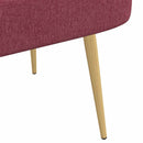 Polstret bænk med ryg Vinrød 110 x 60 x 76 cm Polyester