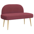 Polstret bænk med ryg Vinrød 110 x 60 x 76 cm Polyester
