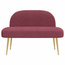 Polstret bænk med ryg Vinrød 110 x 60 x 76 cm Polyester