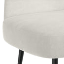 Polstret bænk med ryg Cremefarvet 110 x 60 x 76 cm Fløjl