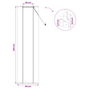 Rullegardin Naturfarvet 40 x 220 cm Bambus