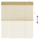 Rullegardin Naturfarvet 160 x 160 cm Bambus