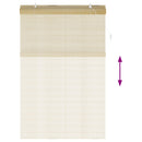 Rullegardin Naturfarvet 160 x 220 cm Bambus