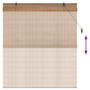 Rullegardin Brun 160 x 160 cm Bambus