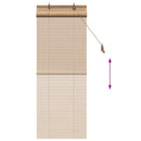 Rullegardin Brun 70 x 160 cm Bambus