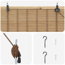 Rullegardin Naturlig og Brun 130 x 220 cm Bambus