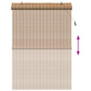 Rullegardin Naturlig og Brun 130 x 220 cm Bambus