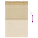 Rullegardin Naturfarvet 120 x 160 cm Bambus