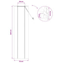Rullegardin Naturfarvet 70 x 220 cm Bambus