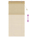 Rullegardin Naturfarvet 80 x 220 cm Bambus