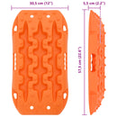 Traction Board 2 pcs Orange 57,5x30,5x5,5 cm Forstærket nylon