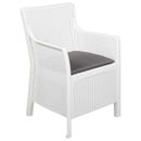 Lounge sæt med pude 3 pcs Hvid PP