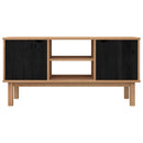 TV-bord OTTA 113,5 x 43 x 57 cm Sort Massivt fyrretræ