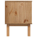 TV-bord OTTA 113,5 x 43 x 57 cm Sort Massivt fyrretræ
