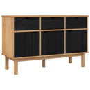 Sideboard OTTA Brun og sort 114 x 43 x 73,5 cm