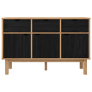 Sideboard OTTA Brun og sort 114 x 43 x 73,5 cm