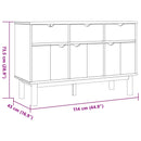 Sideboard OTTA Brun og sort 114 x 43 x 73,5 cm