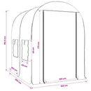 Drivhus med ramme 160 x 200 x 192,5 cm PVC Transparent