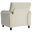 Sofa Cremefarvet 94 x 85 x 93 cm Fløjl