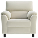 Sofa Cremefarvet 94 x 85 x 93 cm Fløjl