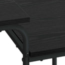 Skrivebord med opbevaring Sort eg 100 x 50 x 75 cm