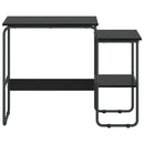 Skrivebord med opbevaring Sort eg 100 x 50 x 75 cm