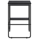 Skrivebord med opbevaring Sort eg 100 x 50 x 75 cm
