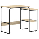 Skrivebord med opbevaring Sonoma-eg 100 x 50 x 75 cm