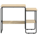 Skrivebord med opbevaring Sonoma-eg 100 x 50 x 75 cm