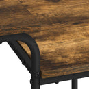 Skrivebord med opbevaring Røget eg 100 x 50 x 75 cm