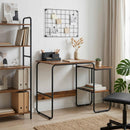 Skrivebord med opbevaring Egetræ 100 x 50 x 75 cm