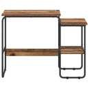 Skrivebord med opbevaring Egetræ 100 x 50 x 75 cm