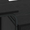 Skrivebord med opbevaring Sort eg 120 x 50 x 75 cm