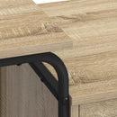 Skrivebord med opbevaring Sonoma-eg 120 x 50 x 75 cm