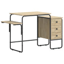 Skrivebord med opbevaring Sonoma-eg 120 x 50 x 75 cm