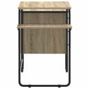 Skrivebord med opbevaring Sonoma-eg 120 x 50 x 75 cm