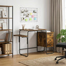 Skrivebord med opbevaring Røget eg 120 x 50 x 75 cm