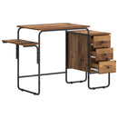 Skrivebord med opbevaring Egetræ 120 x 50 x 75 cm