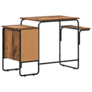 Skrivebord med opbevaring Egetræ 120 x 50 x 75 cm