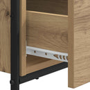 Skrivebord med opbevaring Artisan-eg 120 x 50 x 75 cm