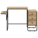 Skrivebord med opbevaring Artisan-eg 120 x 50 x 75 cm