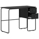 Skrivebord med opbevaring Sort eg 100 x 50 x 75 cm