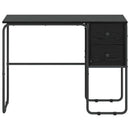 Skrivebord med opbevaring Sort eg 100 x 50 x 75 cm