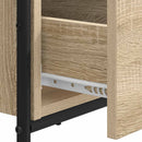 Skrivebord med opbevaring Sonoma-eg 100 x 50 x 75 cm