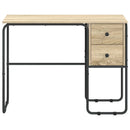 Skrivebord med opbevaring Sonoma-eg 100 x 50 x 75 cm